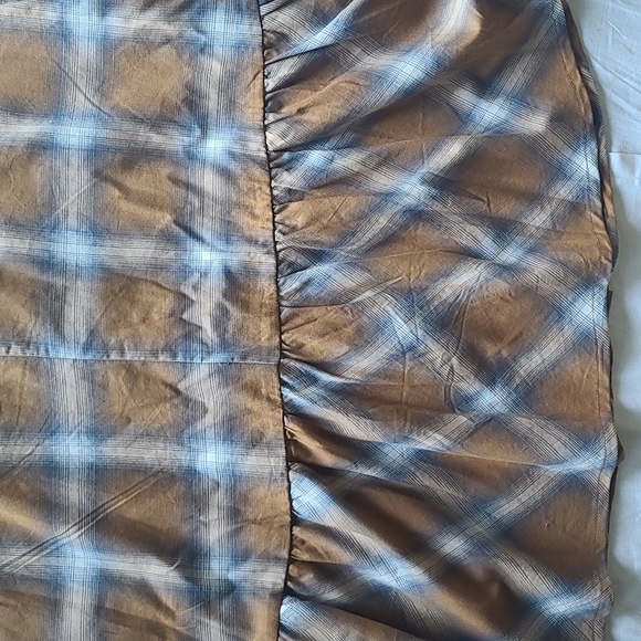 Plaid dress long sleeve button drop waist NWT  PROMESA - Picture 7 of 9